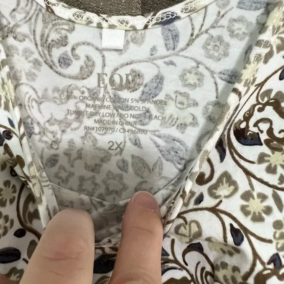 Kerrits EQL Organic Cotton Tank 2X - Picture 3 of 5